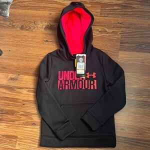 Under Armour Red and Black ColdGear Hoodie